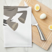 Cartoon Tap Dansend Wildebeest Kitchen Towel Theedoek (Quarter Fold)