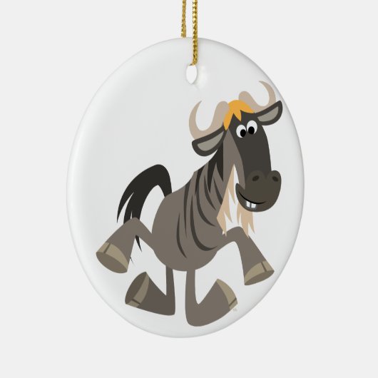 Cartoon Tap Dansend Wildebeest Ornament (Rechts)