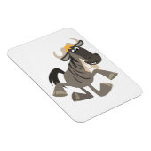 Cartoon Tapdanserende Wildebeest Flexibele Magneet (Rechterzijde)