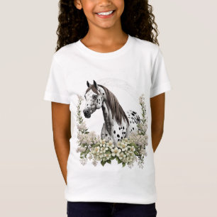 Cartoon-tatoeagekunst van Appaloosa met rand van s T-shirt
