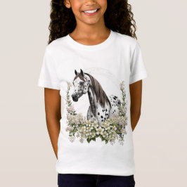 Cartoon Tattoo kunst van Appaloosa met de grens va T-shirt