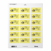 Cartoon Taxi Cab Etiket (Full Sheet)