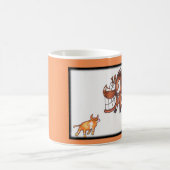 Cartoon team voor de mok van koeien (Center)