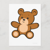 Cartoon Teddy Bear Briefkaart (Voorkant)