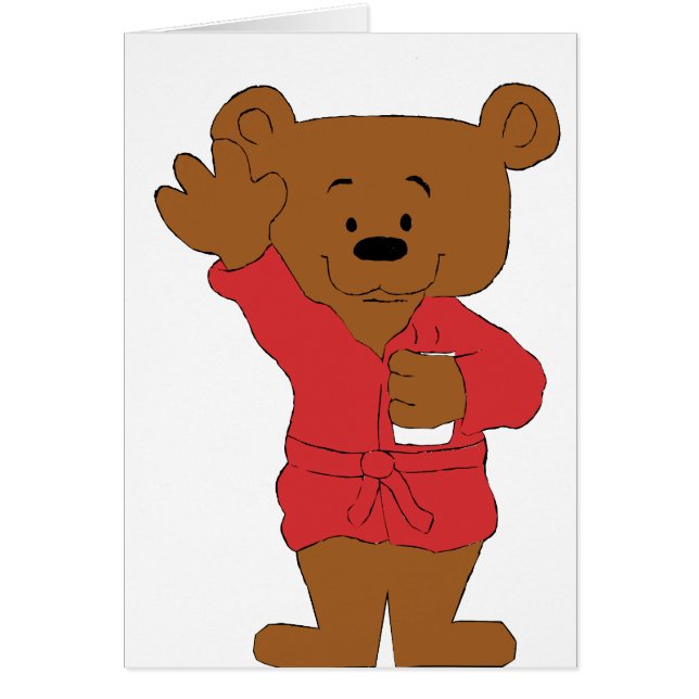 Cartoon Teddy Bear P Diddy Fan (Voorkant)