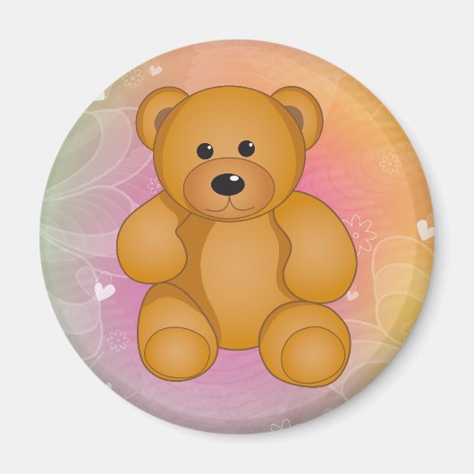 Cartoon Teddy Design Magneet (Voorkant)