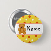 Cartoon Teddy Design Ronde Button 5,7 Cm (Voorkant /achterkant)