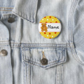 Cartoon Teddy Design Ronde Button 5,7 Cm (In situ)