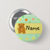 Cartoon Teddy Design Ronde Button 5,7 Cm (Voorkant /achterkant)