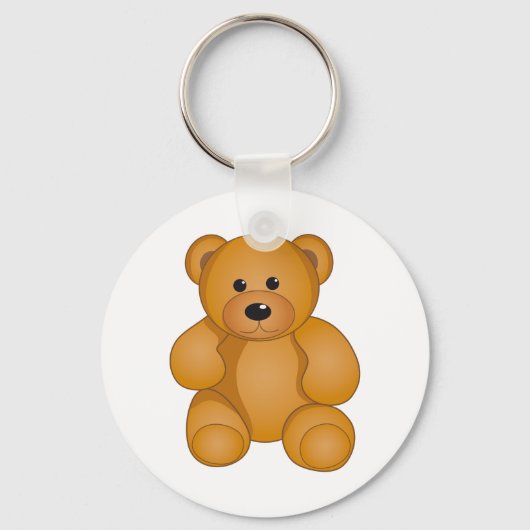 Cartoon Teddy Design Sleutelhanger (Voorkant)