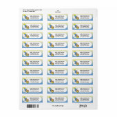 Cartoon teeter totter behendigheid etiket (Full Sheet)