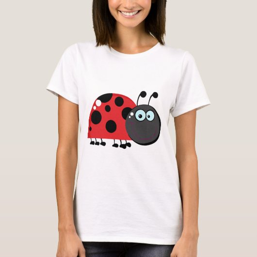 Cartoon-teken voor Ladybug T-shirt (Voorkant)
