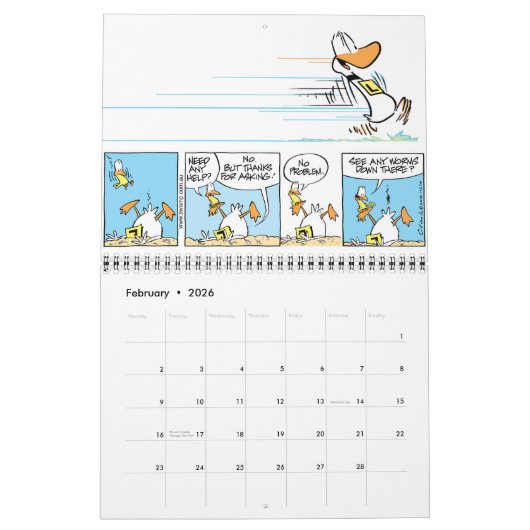 Cartoon-tekentalender Kalender (Feb 2026)