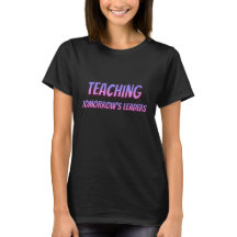 Cartoon Tekst Docent T-shirt | Onderwijzende leide