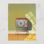  cartoon televisie briefkaart (Voorkant)