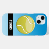 Cartoon Tennis Ball met aangepaste tekst Case-Mate iPhone Case (Achterkant (horizontaal))