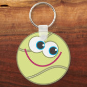 Cartoon Tennis Ball Sleutelhanger (Voorkant)