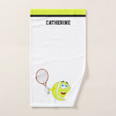 Cartoon Tennis Ball Sporthanddoek Handdoek (Handdoek)