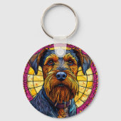 🐶 Cartoon Terrier Pup Voor Dagelijks Gebruik 🐶 Sleutelhanger (Achterkant)