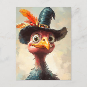Cartoon Thanksgiving Turkije Briefkaart