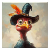 Cartoon Thanksgiving Turkije Perfect Poster (Voorkant)