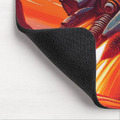 Cartoon Theme 1930's-40's Retro Rocket Ship        Muismat (Hoek)