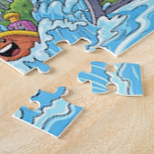 Cartoon Theme Park Adventure – Natuur & Water Spla Legpuzzel (Zijkant)
