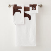 Cartoon Tibetan Mastiff Bad Handdoek (Insitu)