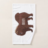 Cartoon Tibetan Mastiff Bad Handdoek (Handdoek)