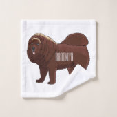 Cartoon Tibetan Mastiff Bad Handdoek (Wasdoekje)