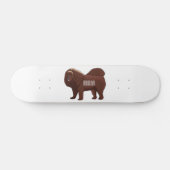 Cartoon Tibetan Mastiff Persoonlijk Skateboard (Horizontaal)