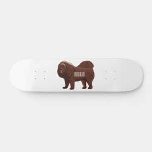 Cartoon Tibetan Mastiff Persoonlijk Skateboard