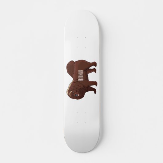 Cartoon Tibetan Mastiff Persoonlijk Skateboard (Voorkant)