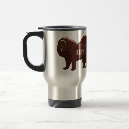 Cartoon Tibetan Mastiff Reisbeker (Links)