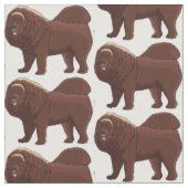 Cartoon Tibetan Mastiff Stof (Close Up)