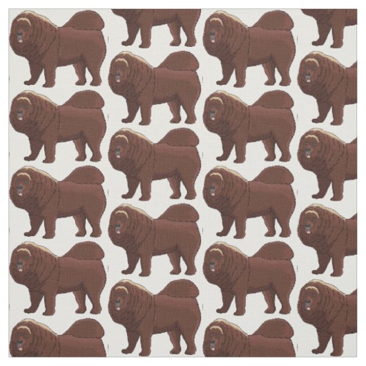 Cartoon Tibetan Mastiff Stof (Swatch)