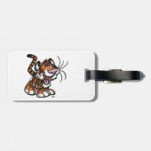 Cartoon Tiger Bagagelabel (Achterkant horizontaal)