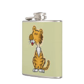 Cartoon Tiger Heupfles (Links)