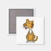 Cartoon Tiger Magneet (Voorkant / Achterkant)