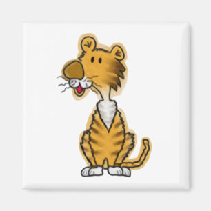 Cartoon Tiger Magneet