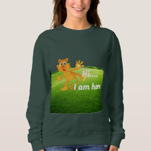 Cartoon Tiger Mascot Trui