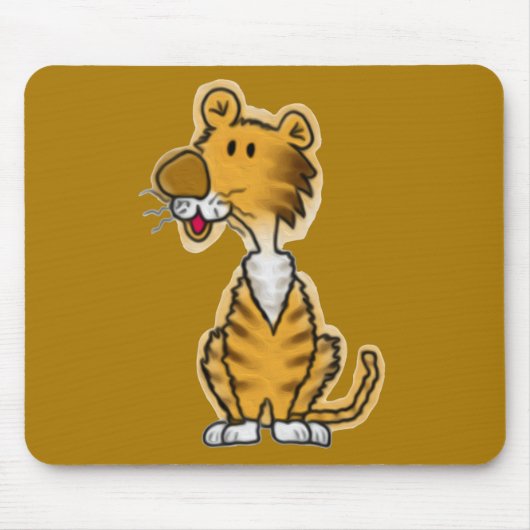 Cartoon Tiger Muismat (Voorkant)