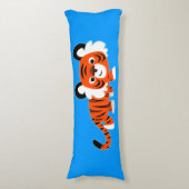 Cartoon Tiger omhelzen op de Prowl Body Pillow Lichaamskussen (Voorkant Verticaal)