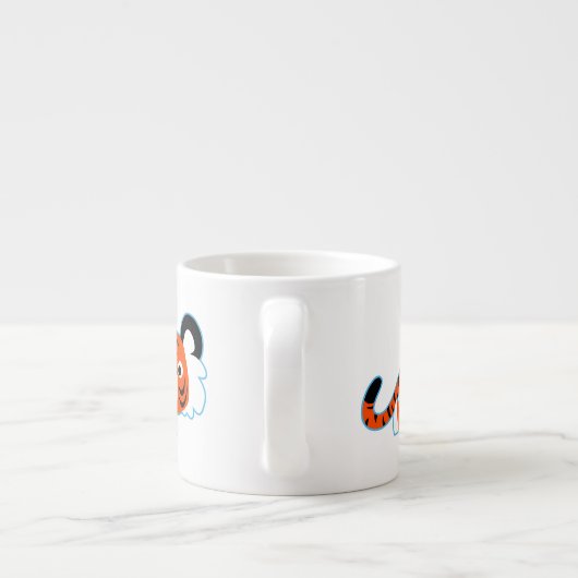 Cartoon Tiger op de Mok Prowl Espresso (Achterkant)