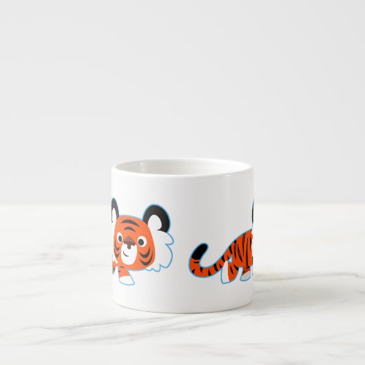 Cartoon Tiger op de Mok Prowl Espresso (Voorkant)