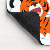 Cartoon Tiger op de run Mousepad Muismat (Hoek)