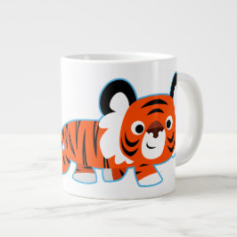 Cartoon Tiger over de Mok van Prowl Jumbo
