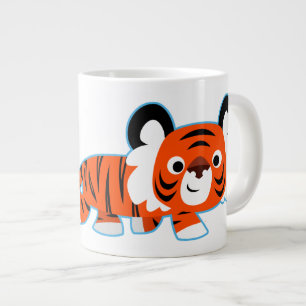 Cartoon Tiger over de Mok van Prowl Jumbo