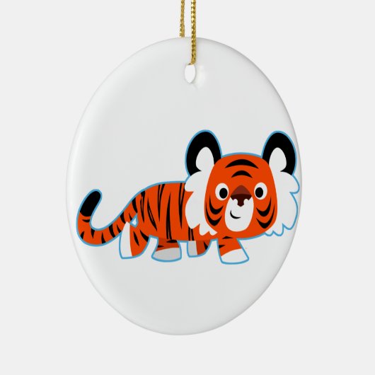 Cartoon Tiger over het Ornament van de Prowl (Rechts)
