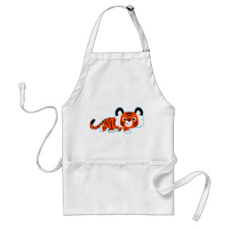 Cartoon Tiger over het Schort van de Prowl